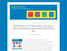 Tablet Screenshot of learnthe4ps.com